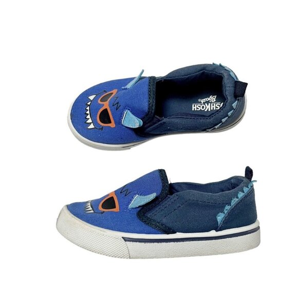 OshKosh Monster Face Sneakers Size 10 - Picture 1 of 12